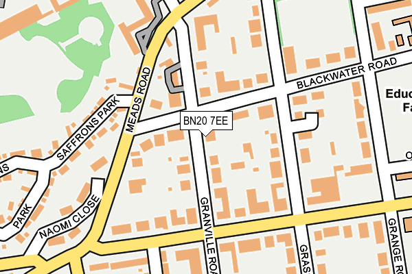 BN20 7EE map - OS OpenMap – Local (Ordnance Survey)