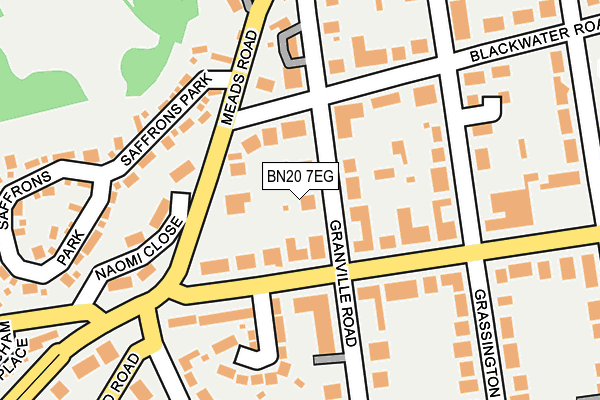 BN20 7EG map - OS OpenMap – Local (Ordnance Survey)