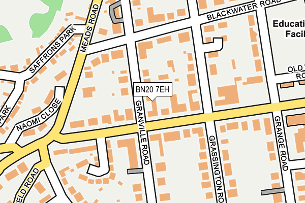 BN20 7EH map - OS OpenMap – Local (Ordnance Survey)