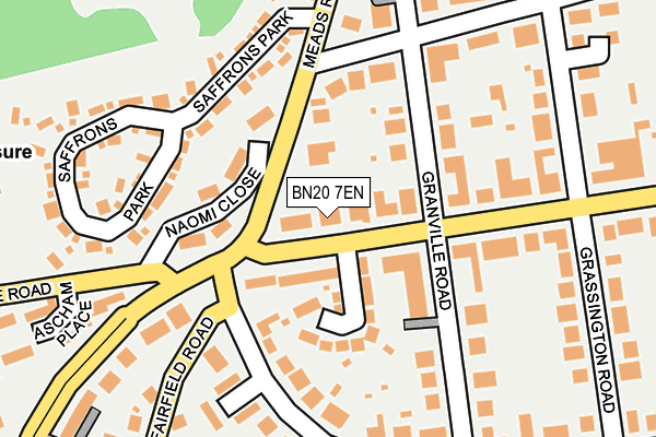 BN20 7EN map - OS OpenMap – Local (Ordnance Survey)