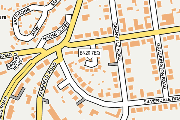 BN20 7EQ map - OS OpenMap – Local (Ordnance Survey)