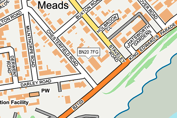 BN20 7FG map - OS OpenMap – Local (Ordnance Survey)