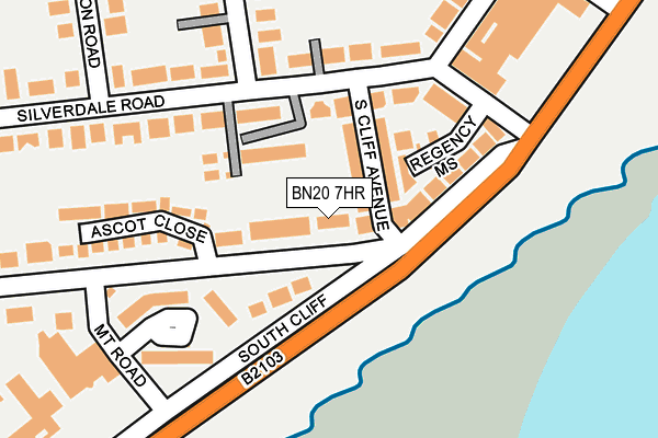 BN20 7HR map - OS OpenMap – Local (Ordnance Survey)