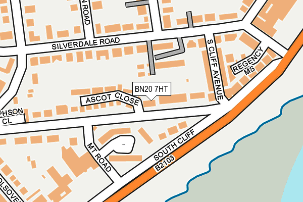 BN20 7HT map - OS OpenMap – Local (Ordnance Survey)