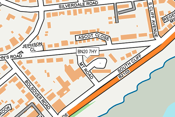 BN20 7HY map - OS OpenMap – Local (Ordnance Survey)