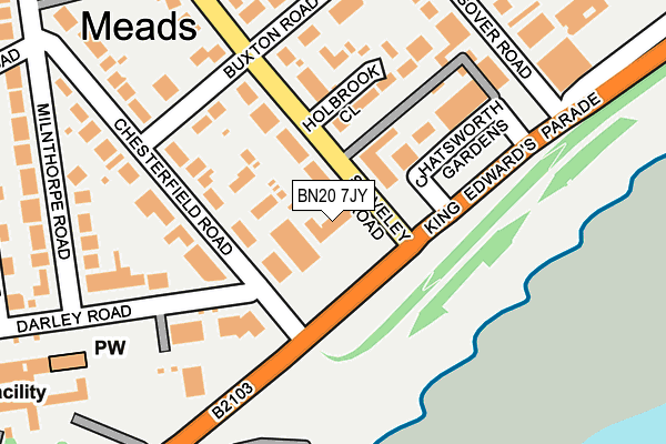 BN20 7JY map - OS OpenMap – Local (Ordnance Survey)