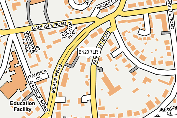 BN20 7LR map - OS OpenMap – Local (Ordnance Survey)
