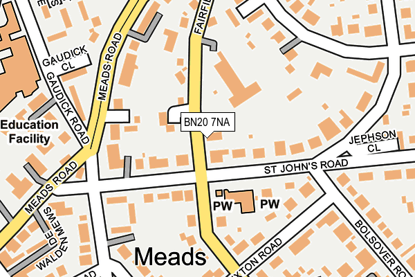 BN20 7NA map - OS OpenMap – Local (Ordnance Survey)