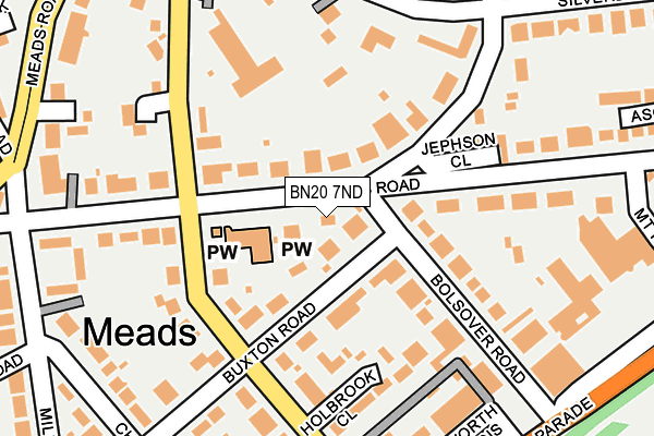 BN20 7ND map - OS OpenMap – Local (Ordnance Survey)