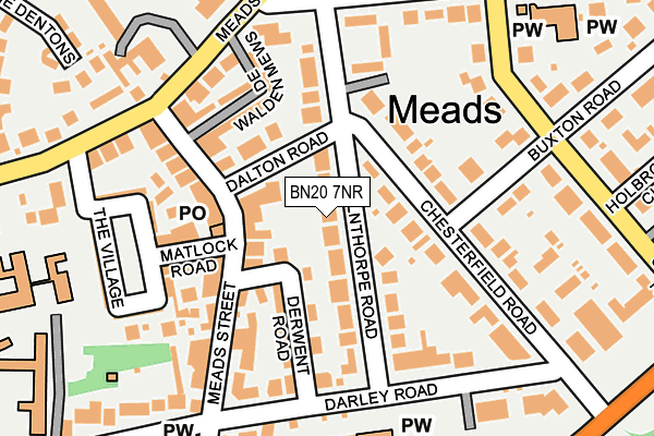 Map of 14 MILNTHORPE ROAD LEASEHOLDERS LIMITED at local scale