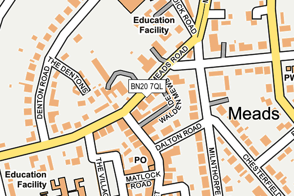 BN20 7QL map - OS OpenMap – Local (Ordnance Survey)