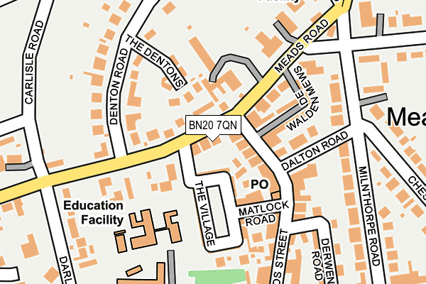 BN20 7QN map - OS OpenMap – Local (Ordnance Survey)