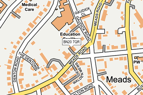 BN20 7QR map - OS OpenMap – Local (Ordnance Survey)