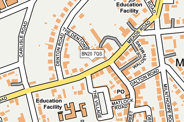 BN20 7QS map - OS OpenMap – Local (Ordnance Survey)