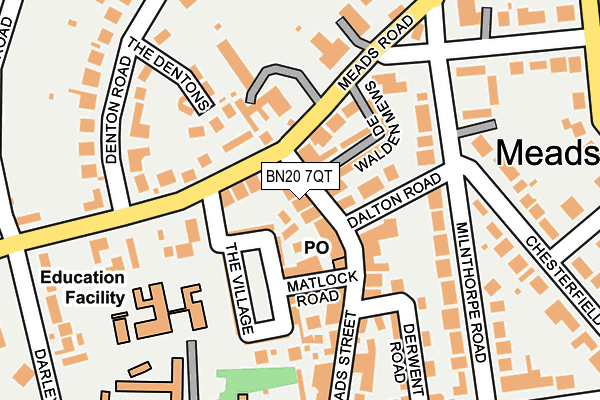 BN20 7QT map - OS OpenMap – Local (Ordnance Survey)