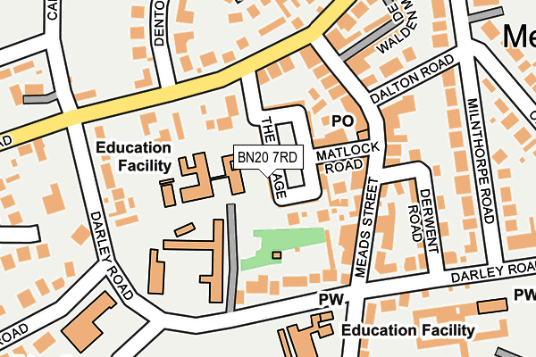 BN20 7RD map - OS OpenMap – Local (Ordnance Survey)