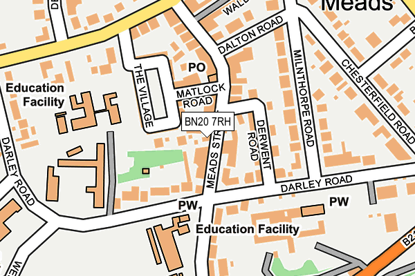 BN20 7RH map - OS OpenMap – Local (Ordnance Survey)