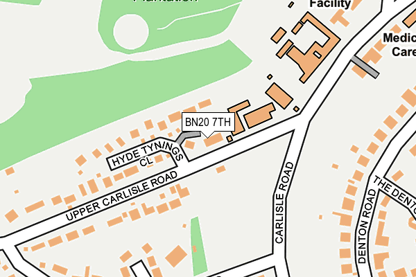 BN20 7TH map - OS OpenMap – Local (Ordnance Survey)