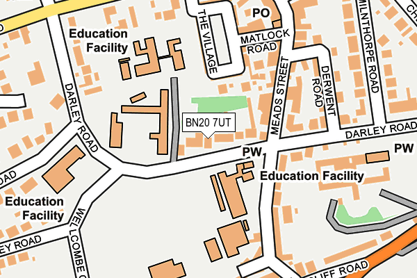 BN20 7UT map - OS OpenMap – Local (Ordnance Survey)