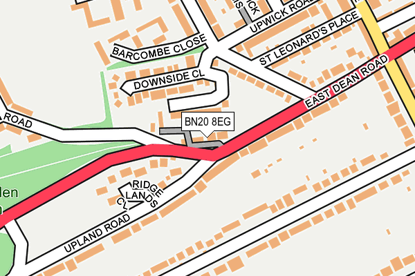 BN20 8EG map - OS OpenMap – Local (Ordnance Survey)