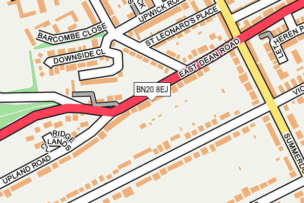 BN20 8EJ map - OS OpenMap – Local (Ordnance Survey)