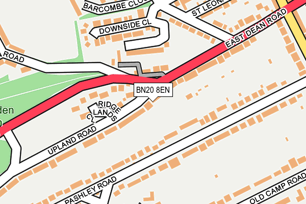BN20 8EN map - OS OpenMap – Local (Ordnance Survey)