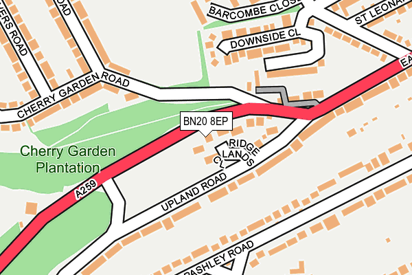 BN20 8EP map - OS OpenMap – Local (Ordnance Survey)