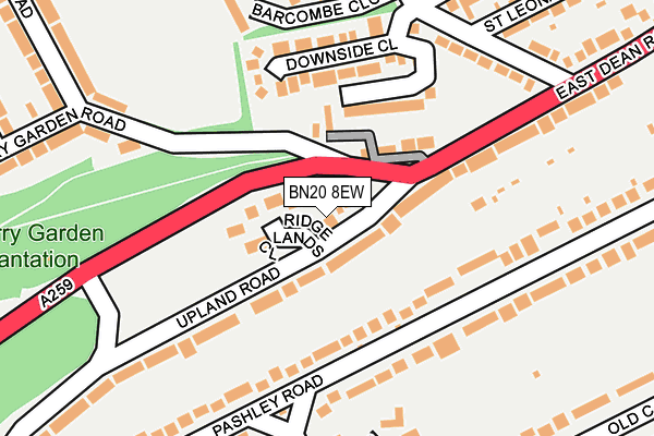 BN20 8EW map - OS OpenMap – Local (Ordnance Survey)