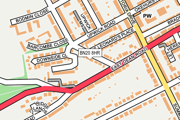 BN20 8HR map - OS OpenMap – Local (Ordnance Survey)