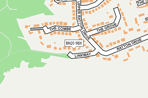 BN20 9BX map - OS OpenMap – Local (Ordnance Survey)