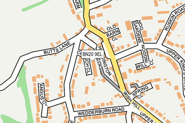 BN20 9EL map - OS OpenMap – Local (Ordnance Survey)