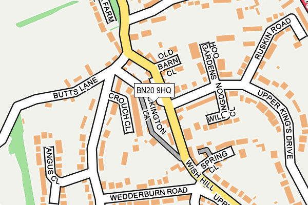 BN20 9HQ map - OS OpenMap – Local (Ordnance Survey)