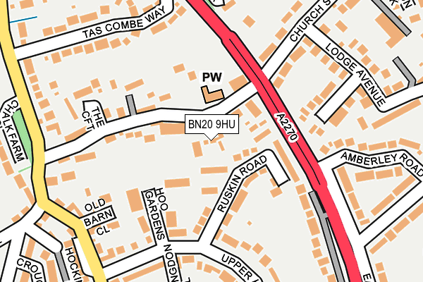 BN20 9HU map - OS OpenMap – Local (Ordnance Survey)
