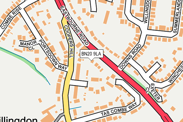 BN20 9LA map - OS OpenMap – Local (Ordnance Survey)