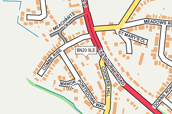 BN20 9LE map - OS OpenMap – Local (Ordnance Survey)