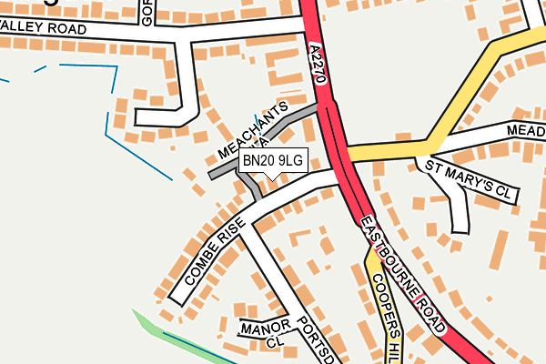 BN20 9LG map - OS OpenMap – Local (Ordnance Survey)
