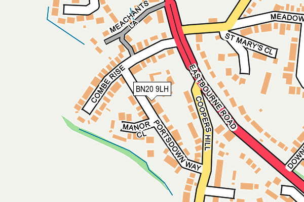 BN20 9LH map - OS OpenMap – Local (Ordnance Survey)
