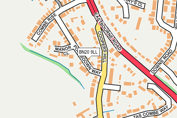BN20 9LL map - OS OpenMap – Local (Ordnance Survey)