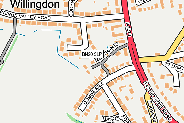 BN20 9LP map - OS OpenMap – Local (Ordnance Survey)