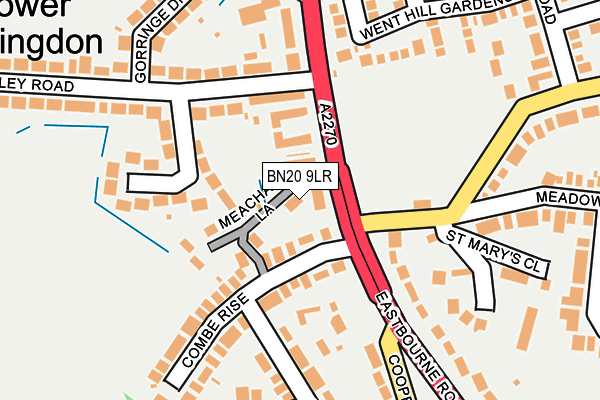 BN20 9LR map - OS OpenMap – Local (Ordnance Survey)