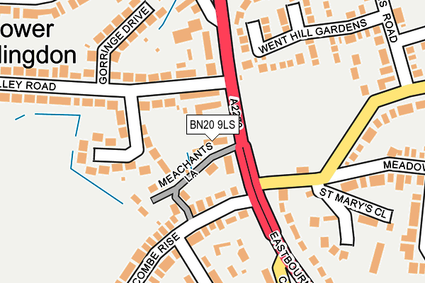 BN20 9LS map - OS OpenMap – Local (Ordnance Survey)