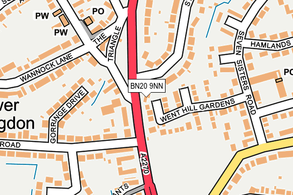BN20 9NN map - OS OpenMap – Local (Ordnance Survey)