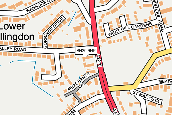 BN20 9NP map - OS OpenMap – Local (Ordnance Survey)