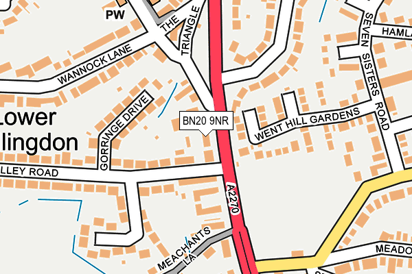 BN20 9NR map - OS OpenMap – Local (Ordnance Survey)