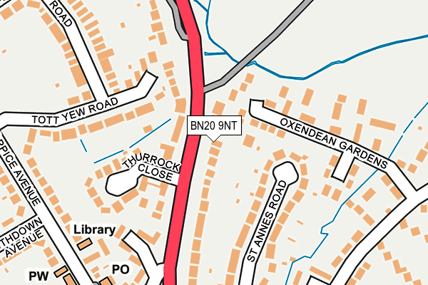 BN20 9NT map - OS OpenMap – Local (Ordnance Survey)