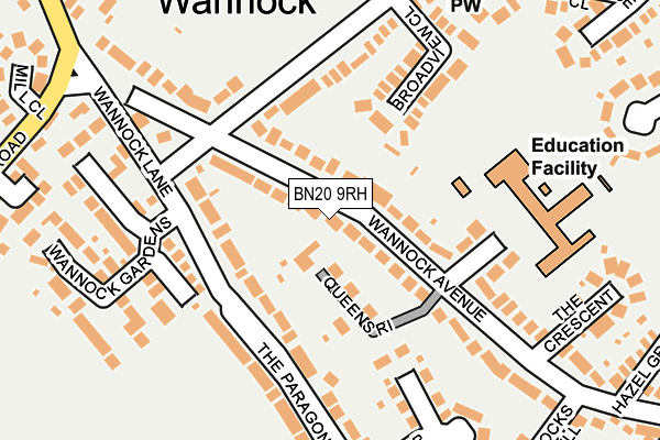 Map of SUSSEX PATIOS AND BRICKWORK LTD at local scale