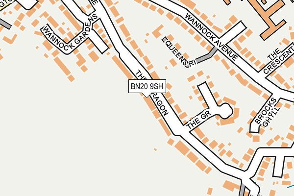 BN20 9SH map - OS OpenMap – Local (Ordnance Survey)