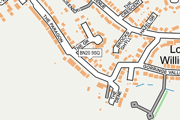 BN20 9SQ map - OS OpenMap – Local (Ordnance Survey)