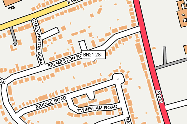 BN21 2ST map - OS OpenMap – Local (Ordnance Survey)