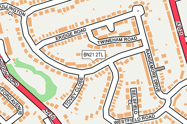 BN21 2TL map - OS OpenMap – Local (Ordnance Survey)